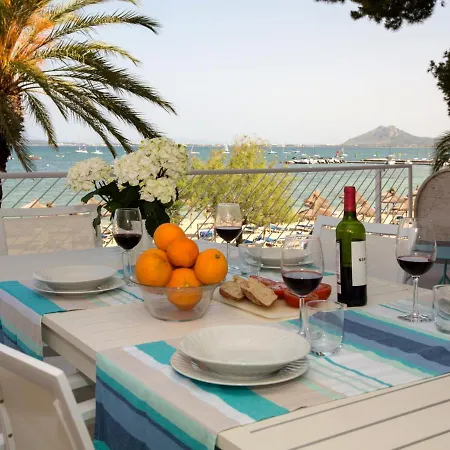'Can Ventet' First Line Beach Puerto Pollensa Exterior foto